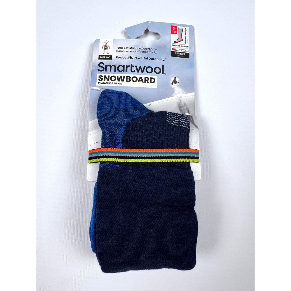 Smartwool Snowboard Colorado Over The Calf Socks Laguna Blue XL New In Packaging